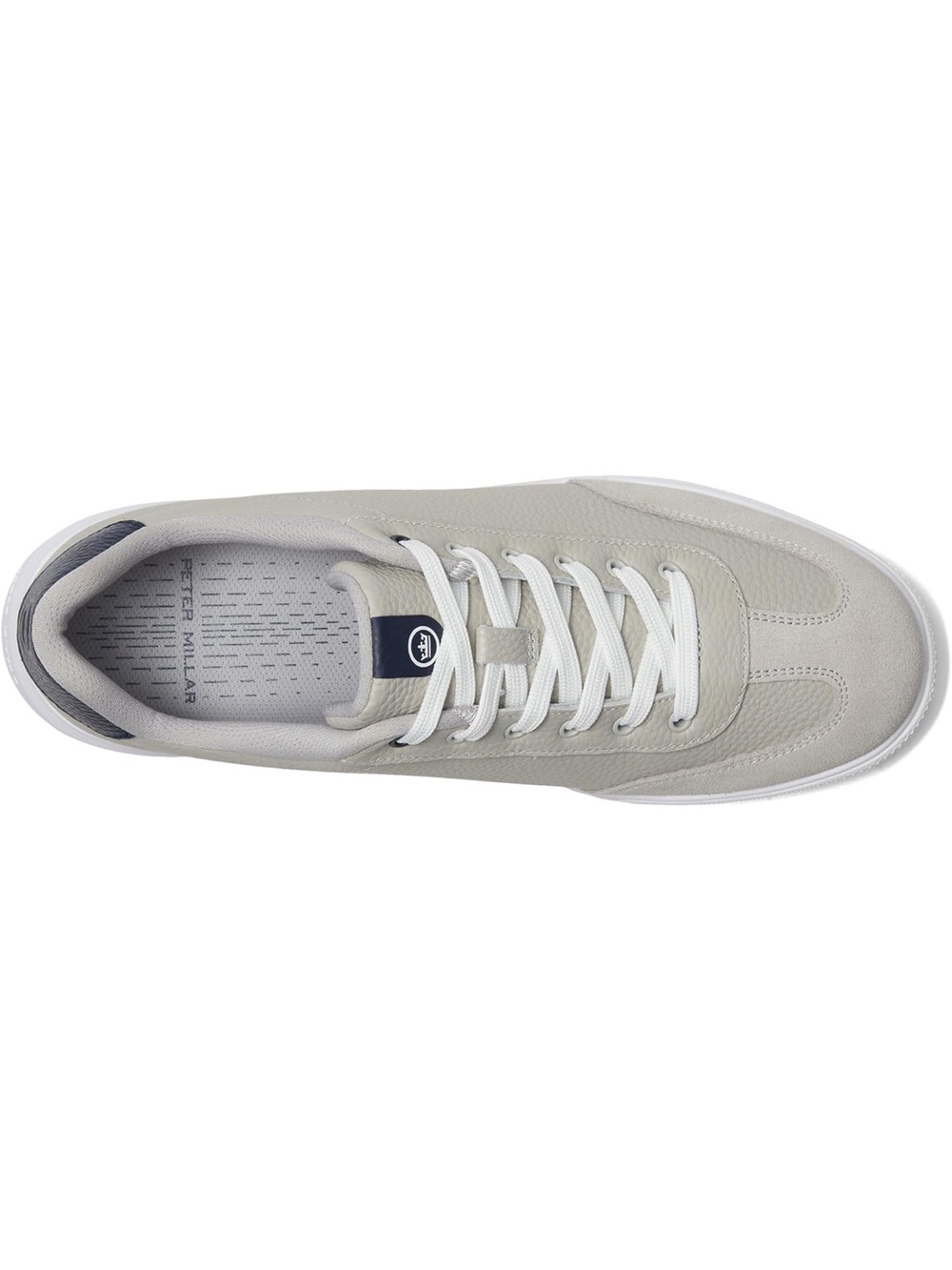 NEW Peter Millar Drift Leather Hybrid Course Golf Shoe: Warm Gray/Navy (Size 13) - Picture 10 of 15